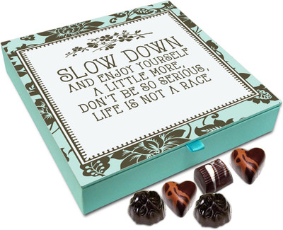 

Chocholik Gift Box - Slow Down And Enjoy Yourself - 9pc Truffles(108 g)