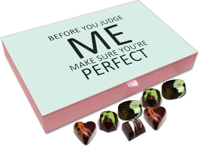 

Chocholik Gift Box - Before You Judge Me Make Sure - 12pc Truffles(144 g)