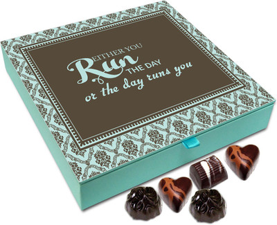 

Chocholik Gift Box - Either You Run Or The Day Runs You - 9pc Truffles(108 g)