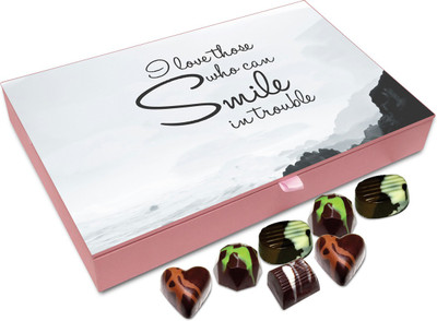 

Chocholik Gift Box - I love those who can Smile in trouble - 12pc Truffles(144 g)