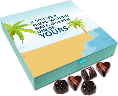 

Chocholik Gift Box - If you see a friend without a smile - 9pc Truffles(108 g)