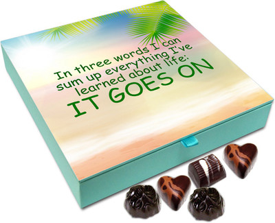 

Chocholik Gift Box - In three words I can sum up everything - 9pc Truffles(108 g)