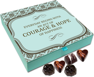 

Chocholik Gift Box - Everyday Begins With An Act Of Courage - 9pc Truffles(108 g)
