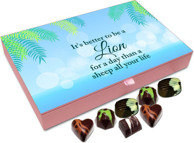 

Chocholik Gift Box - It's better to be a Lion for a day than a - 12pc Truffles(144 g)