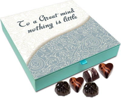 

Chocholik Gift Box - To A Great Mind, Nothing Is Little - 9pc Truffles(108 g)