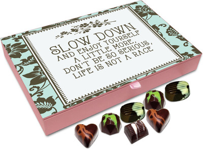 

Chocholik Gift Box - Slow Down And Enjoy Yourself - 12pc Truffles(144 g)