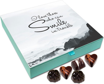 

Chocholik Gift Box - I love those who can Smile in trouble - 9pc Truffles(108 g)