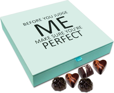 

Chocholik Gift Box - Before You Judge Me Make Sure - 9pc Truffles(108 g)