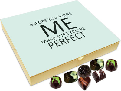

Chocholik Gift Box - Before You Judge Me Make Sure - 20pc Truffles(240 g)