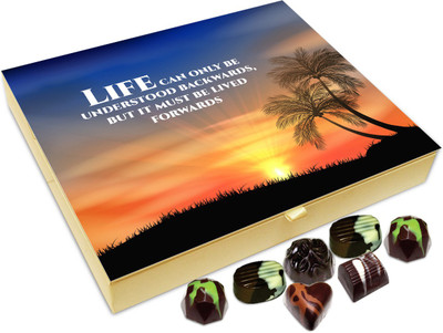 

Chocholik Gift Box - Life can only be understood backwards - 20pc Truffles(240 g)