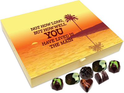 

Chocholik Gift Box - Not how long, but how well you have lived - 20pc Truffles(240 g)
