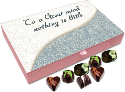 

Chocholik Gift Box - To A Great Mind, Nothing Is Little - 12pc Truffles(144 g)