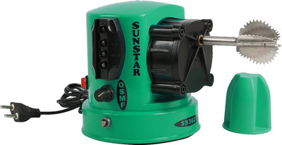 Sunstar Pista Green Electric Vegetable & Fruit Grater & Slicer(Safety Cover, 1 Electric Coconut Scraper(3 Speed))
