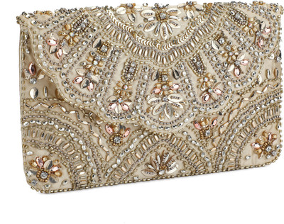

Accessorize Casual Gold Clutch
