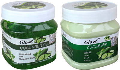 

Glow Right CUCUMBER GEL With CUCUMBER MASK(Set of 2)