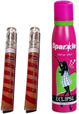 

Avon Anew two simply pretty sweet twist lip gloss (6g) caramel apple & With one sparkle perfume spray 150 ml(Set of 3)
