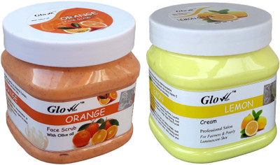

Glow Right ORANGE SCRUB With LEMON CREAM(Set of 2)