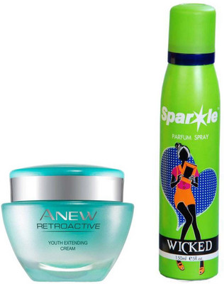

Avon Anew Retroactive Night Cream (15 g) & With one perfume spray 150 ml(Set of 2)