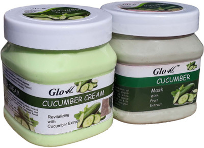 

Glow Right CUCUMBER CREAM With CUCUMBER MASK(Set of 2)