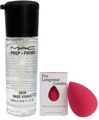 

Pro longwear combo sponge puff , Mac prep+prime skin base visage primer 35ml(Set of 2)