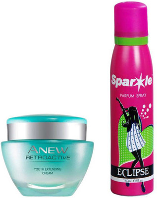 

Avon Anew Retroactive Night Cream (15 g) & With one perfume spray 150 ml(Set of 2)