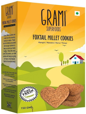 

Grami Superfoods Foxtail millet cookies (Pack of 4), 600g(600 g, Pack of 4)