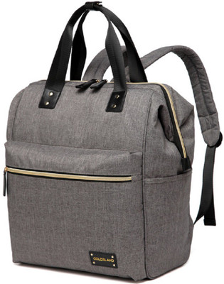 

Colorland Multi-finction Waterproof Trolley Backpack Diaper Bag for Baby Care with Suitcase Straps Backpack Diaper Bag(Grey)