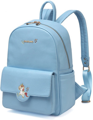 

Colorland New Fashion Faux Leather Diaper Backpack, Baby Care Organizer Backpack Diaper Bag(Skyblue)