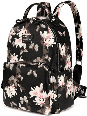 

Colorland New Design Fashion Baby Nappy Bag PU Diaper Bag With Changing Pad Backpack Diaper Bag(Flower Print)