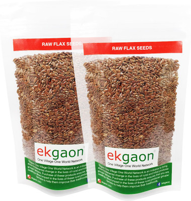 

Ekgaon Brown Flax Seeds(200 g, Pack of 2)