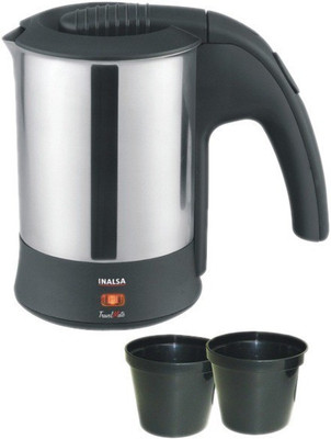 

Inalsa Travel Mate Electric Kettle(0.5 L, Silver, Black)