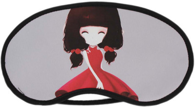 Shoppernation Eye Mask For Sleeping, Cartoon - Grey (6LNT92) - Blind Fold For Travel or Daily Use(1 g)