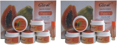 

Glow Right Papaya FACIAL KIT 2 Unit 620 g(Set of 12)
