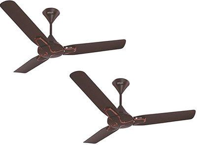 

Orion Premium 1200mm Jazz Black Highspeed 400RPM Pack of 2pc 3 Blade Ceiling Fan(Red, Pack of 2)
