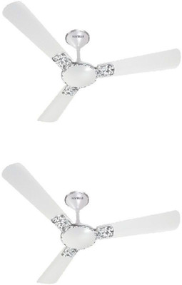 

Orion Premium 1200mm Indigo White Highspeed 400RPM Pack of 2pc 3 Blade Ceiling Fan(Red, Pack of 2)
