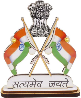 

MOPPK India Double Sided Wind Car Dashboard Flag Flag(Plastic)
