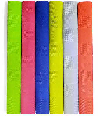 

Best Ideas Finest Replacement Cricket Bat Grip (Pack of 6 Pcs, for Long & Short Handle Bats Dry Feel Grip(Multicolor, Pack of 6)