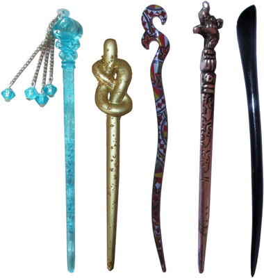 

Disney Frozen Combo of Multi Color Juda Sticks Bun Stick(Multicolor)