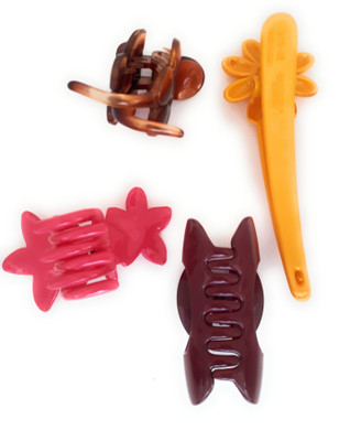 

Preet Art Jewellery Korean Plastic Butterfly 4 Pis Hair Clip(Brown, Pink, Yellow, Copper)