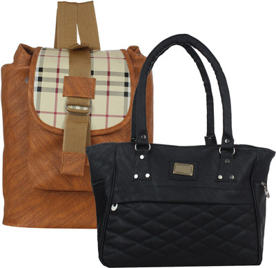 

Fillin Cart Shoulder Bag(Black, Brown)