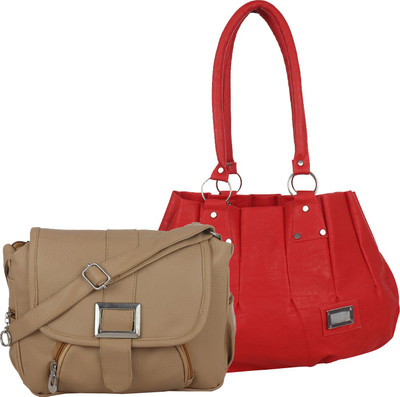 

Fillin Cart Sling Bag(Red, Brown), Brown;red