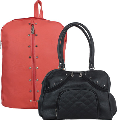 

Fillin Cart Women Casual, Evening/Party Black, Orange PU Shoulder Bag