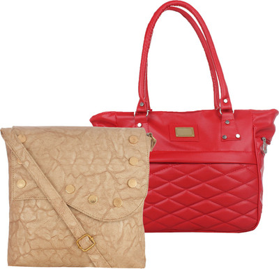 

Fillin Cart Sling Bag(Beige, Red)