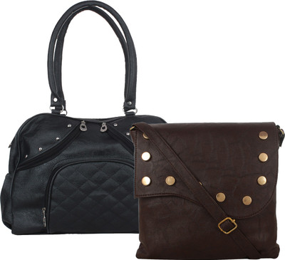 

Fillin Cart Women Casual, Evening/Party Black, Brown PU Sling Bag