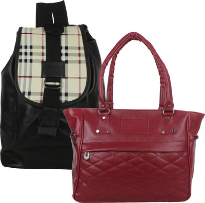 

Fillin Cart Messenger Bag(Maroon, Black), Black;maroon