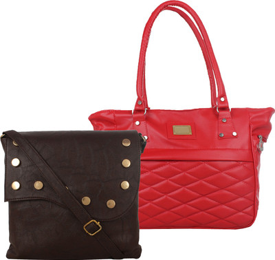 

Fillin Cart Sling Bag(Brown, Red)