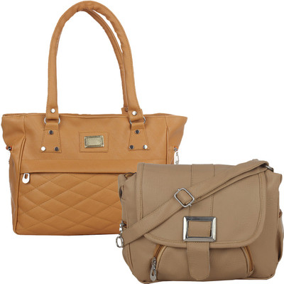 

Fillin Cart Sling Bag(Brown, Beige), Beige;brown