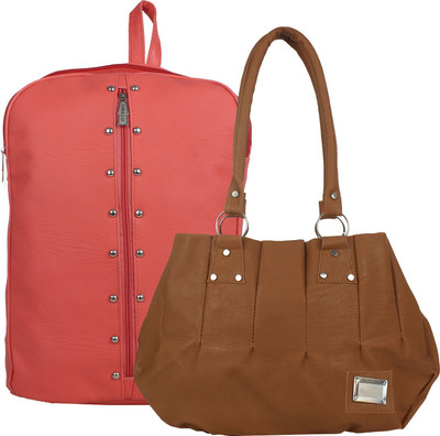 

Fillin Cart Shoulder Bag(Tan, Brown), Brown;tan
