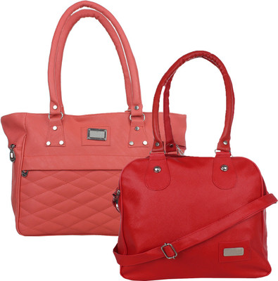 

Fillin Cart Hand-held Bag(Red, Pink), Pink;red