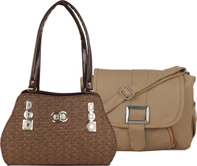 

Fillin Cart Sling Bag(Brown, Brown)